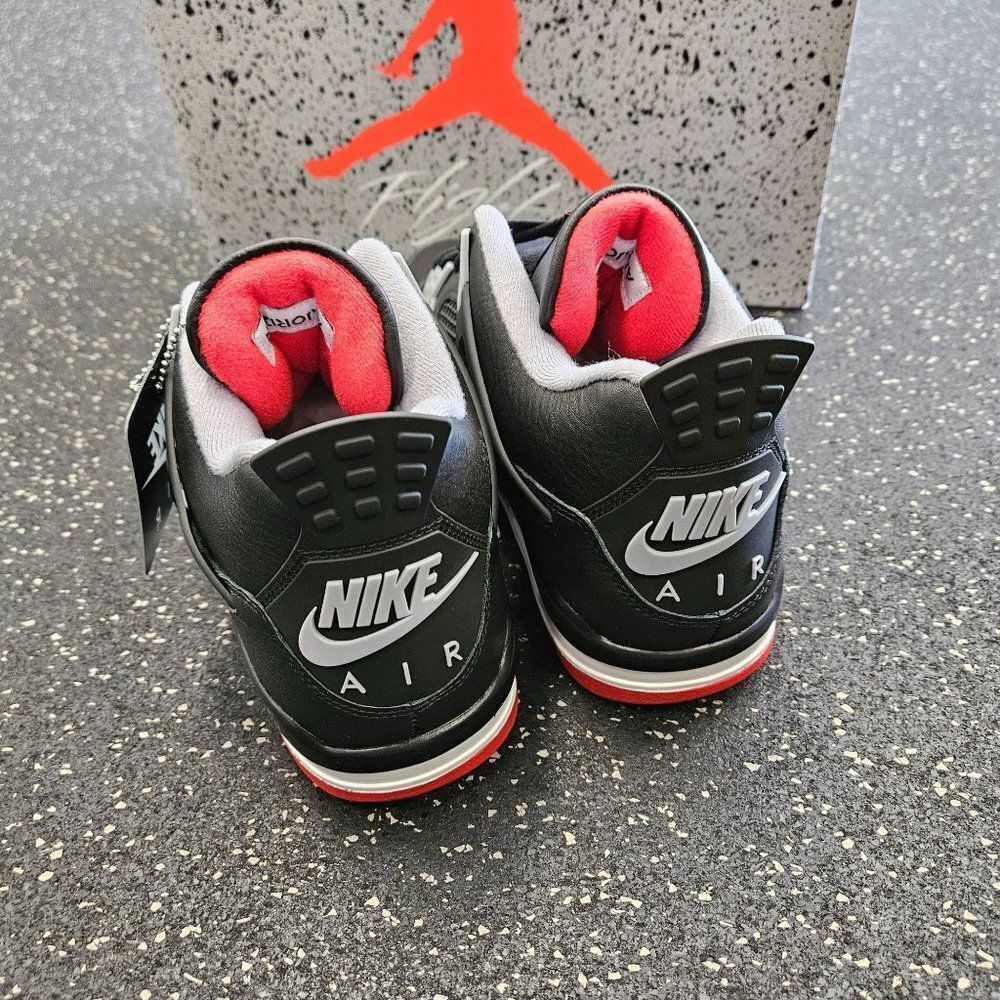 Nike Air Jordan 4 Retro Bred Reimagined Size 10 Men’s FV5029-006 - Picture 4 of 8
